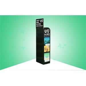 Beer / Drinks Pos Cardboard Display Stands High Strength Easy Assembling