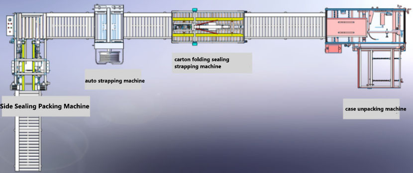 1KW Stabilized Side Sealing Packing Machine FJB-6550 With Advanced Tunnel Technology