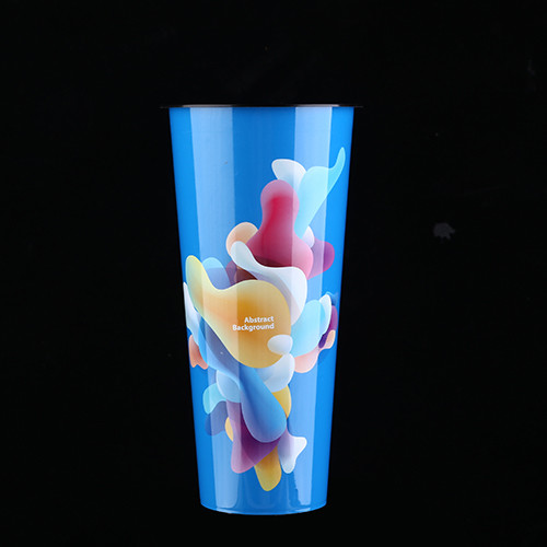 Eco reusable colorful logo printed biodegradable takeaway custom coffee cups plastic coffee cup disposable with lids