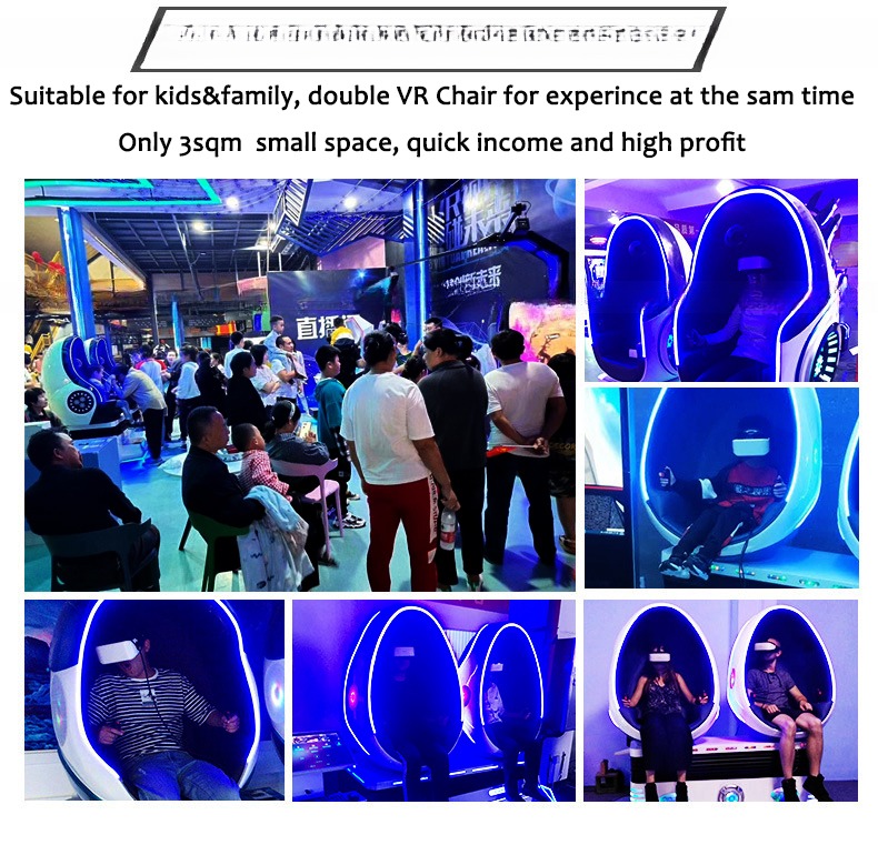 VR attractions virtual reality vr single chair equipment 9d egg vr cinema for shopping mall