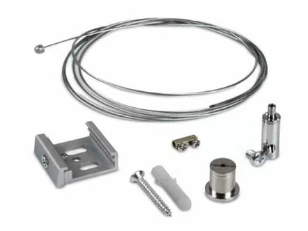 LED Linear Trunking Suspension Kit Lighting System Wire Hanging Fixtures
