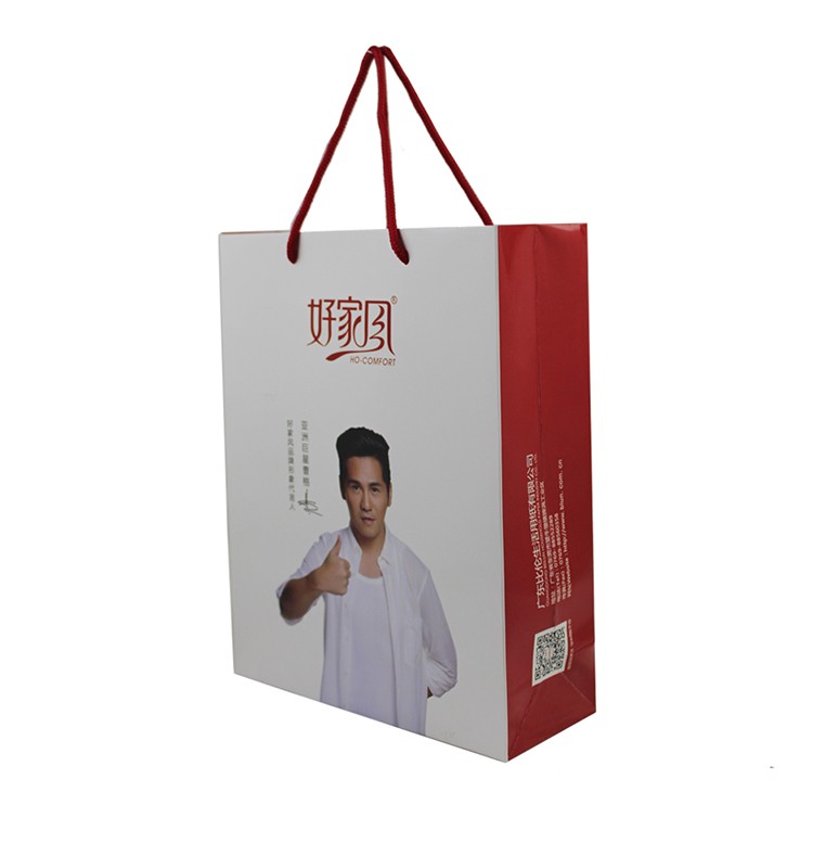 Gift Art Paper Shopping Bags For Tea Packaging Customized Logo