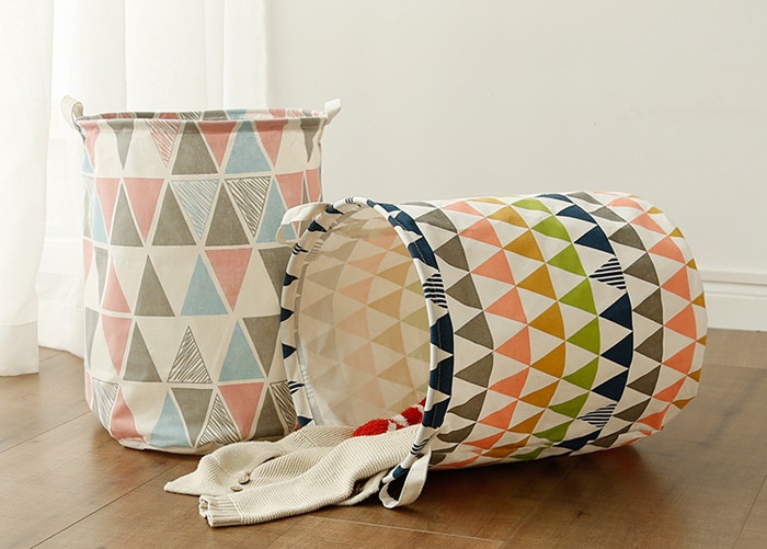 Foldable washing laundry clothes basket toy storage bag large box customizable colors banjour home