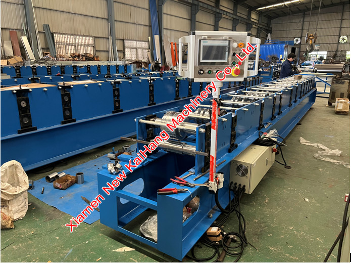 0.4mm-0.6mm Galvanized Roof Fascia Roll Forming Machine PLC Control System, Full Automatic Fascia Rolling mills
