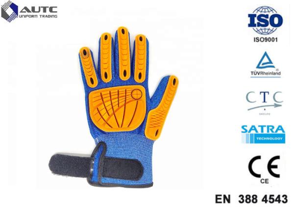 Metal Fitted Work PPE Safety Gloves Non Toxic Material Strong Grip Anti Slipping