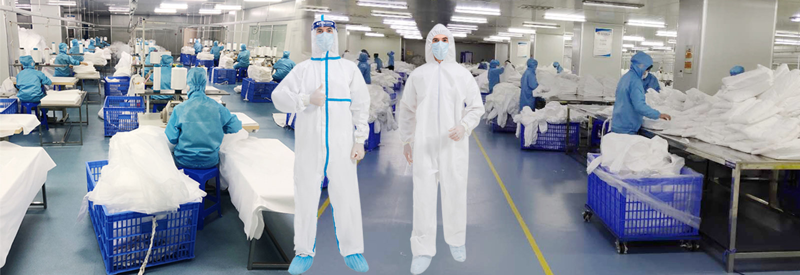 Film Spunbond Disposable Protective Coverall Breathable S-XXXL