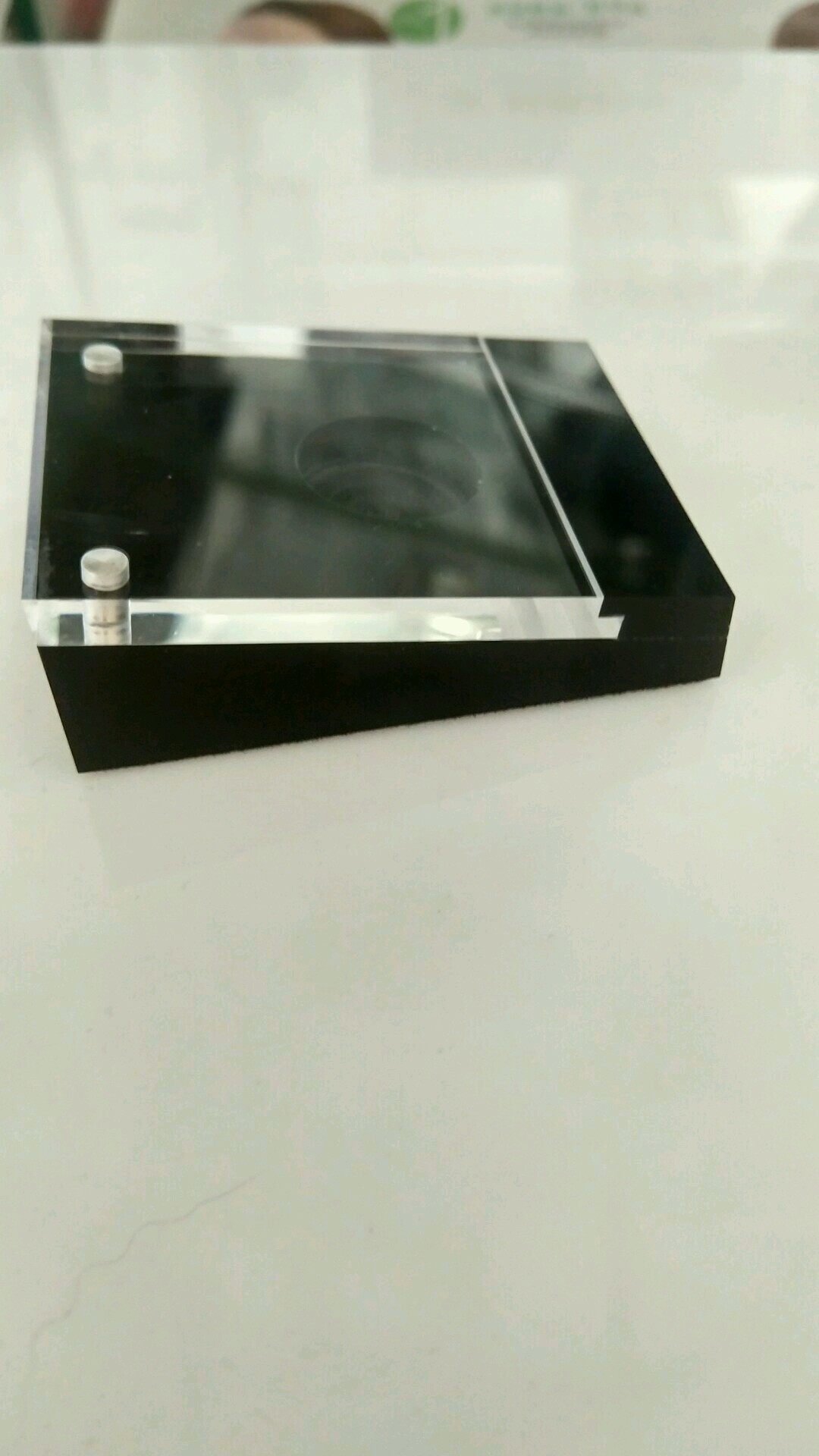 Deluxe Loose Diamond Case/ Gem Black Acrylic Display Box with Magnetic Cover