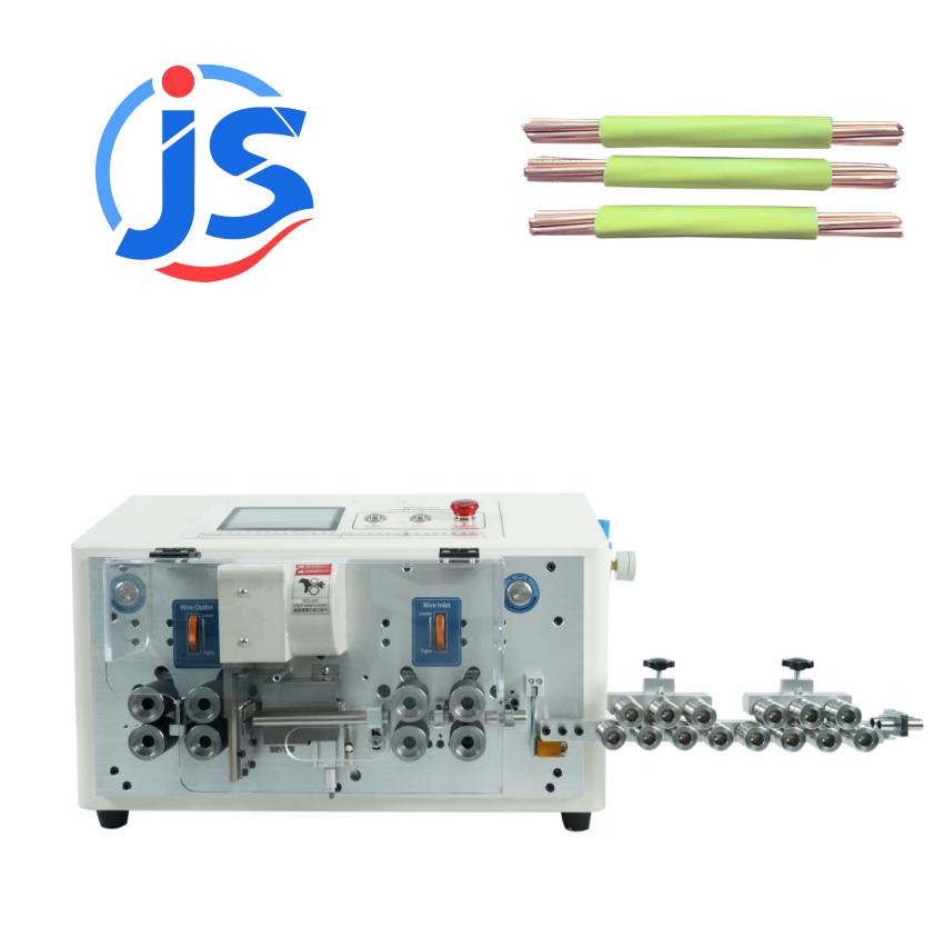 Double Layer Peeling Cable Cutting Machine 5 Inch Touch Screen Cable Cut And Strip Machines