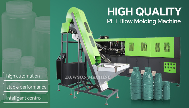 Automatic 500ml 600ml 800ml PET Pesticide Bottle Blowing Molding Machine