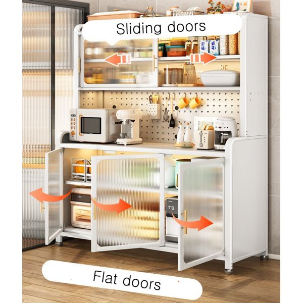 Kitchen Rack Floor Multi-layer Sideboard Multi-function Storage Microwave Oven Home Appliances Cupboard Cabinet