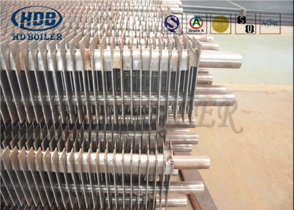 High Frequency Welding Boiler Fin Tube , H Type Welding Fin Tube / Longitudinal