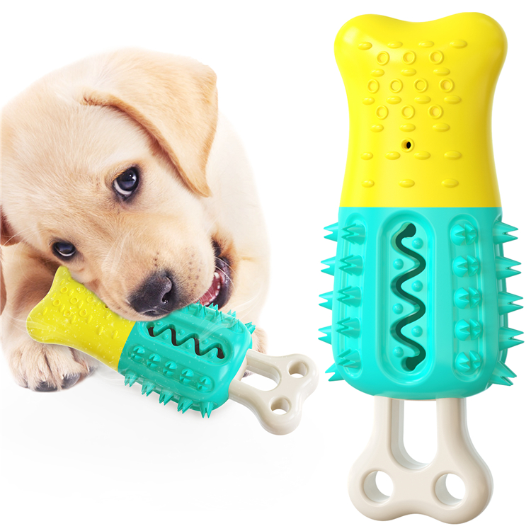 New Design Product Summer Cooling Popsicle-shaped Dog Toothbrush Cooling Molar Stick Dog Pet Chew Toy