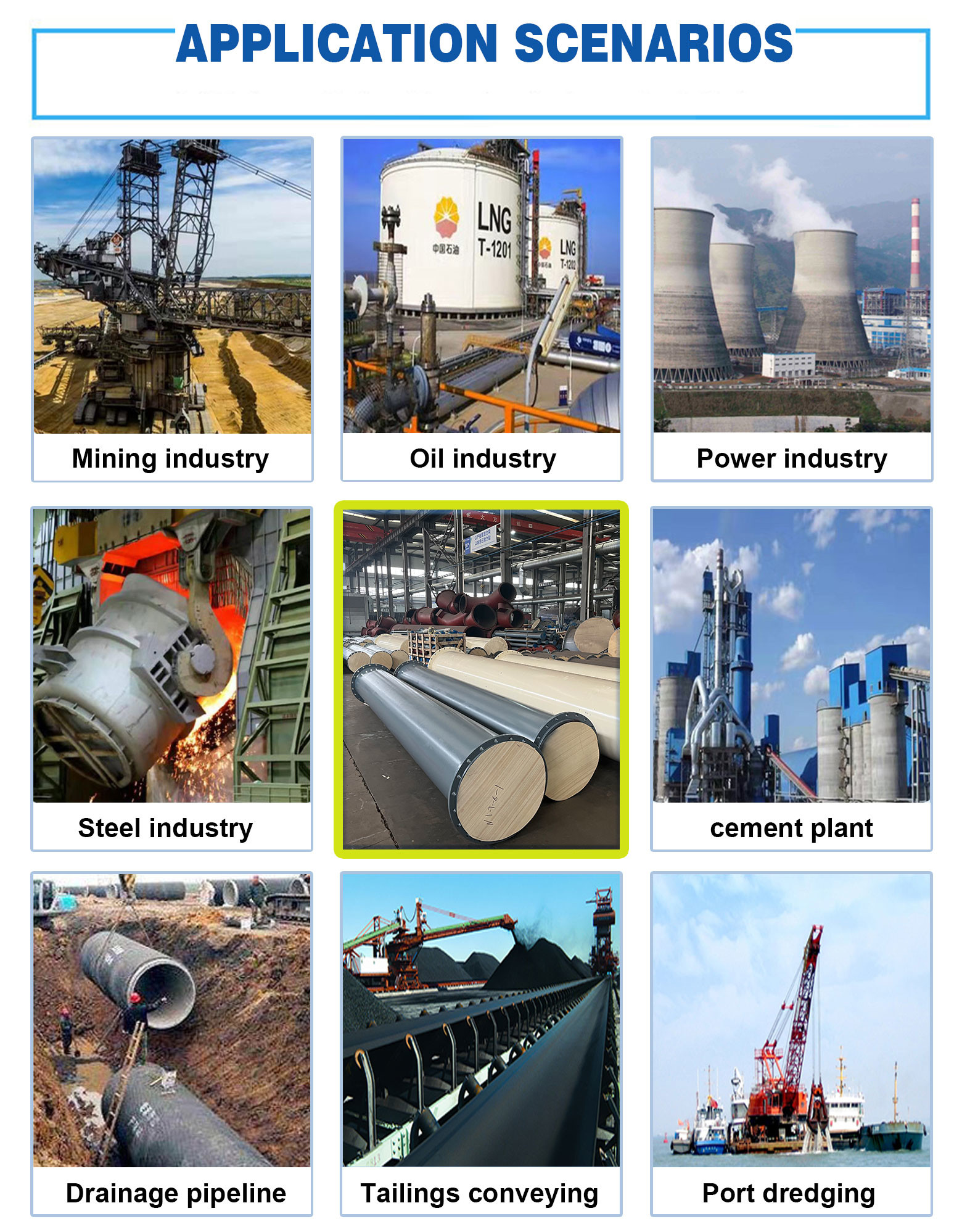 Flexible Rubber Steel Lined Pipe With Flange Carbon Steel Coated Rubber Lined Pipe RLCS