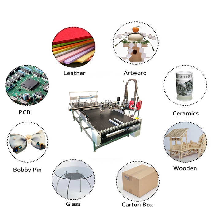 Paper Hot Melt Glue Machine Price XY System Hot Melt Glue Machine with Conveyor