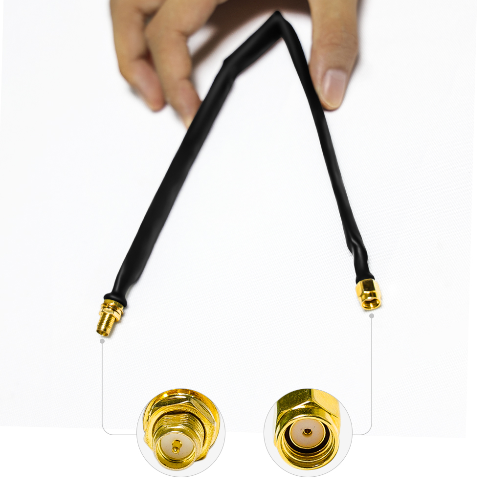 Customized Window Flat Cable with SMA/N or UHF Connector Length 30cm or Customized