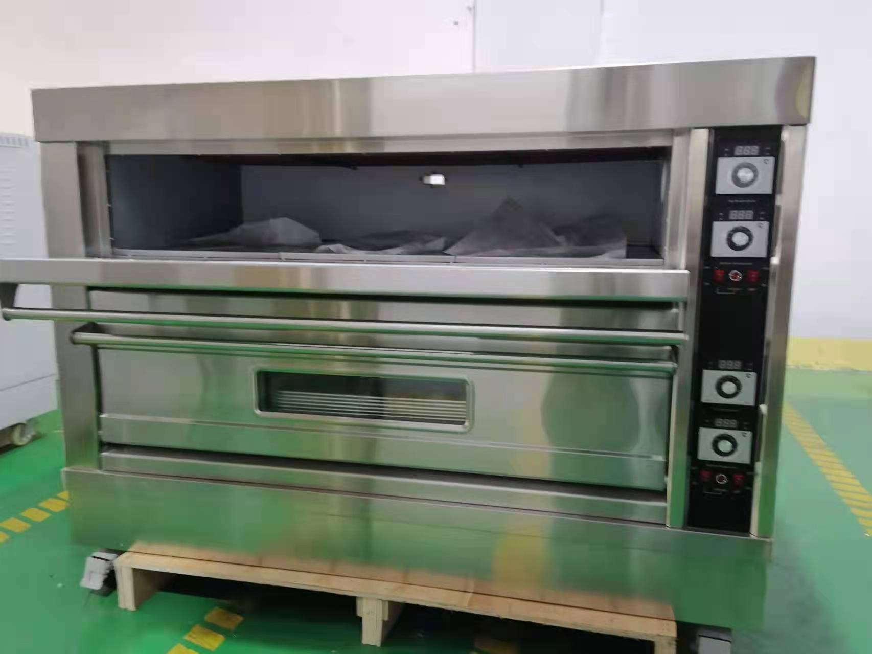 Commercial Stainless Steel Deck Oven With Steam 12-Tray 3 Deck Bakery Oven 2-Tray 1 Deck Gas Or Electric