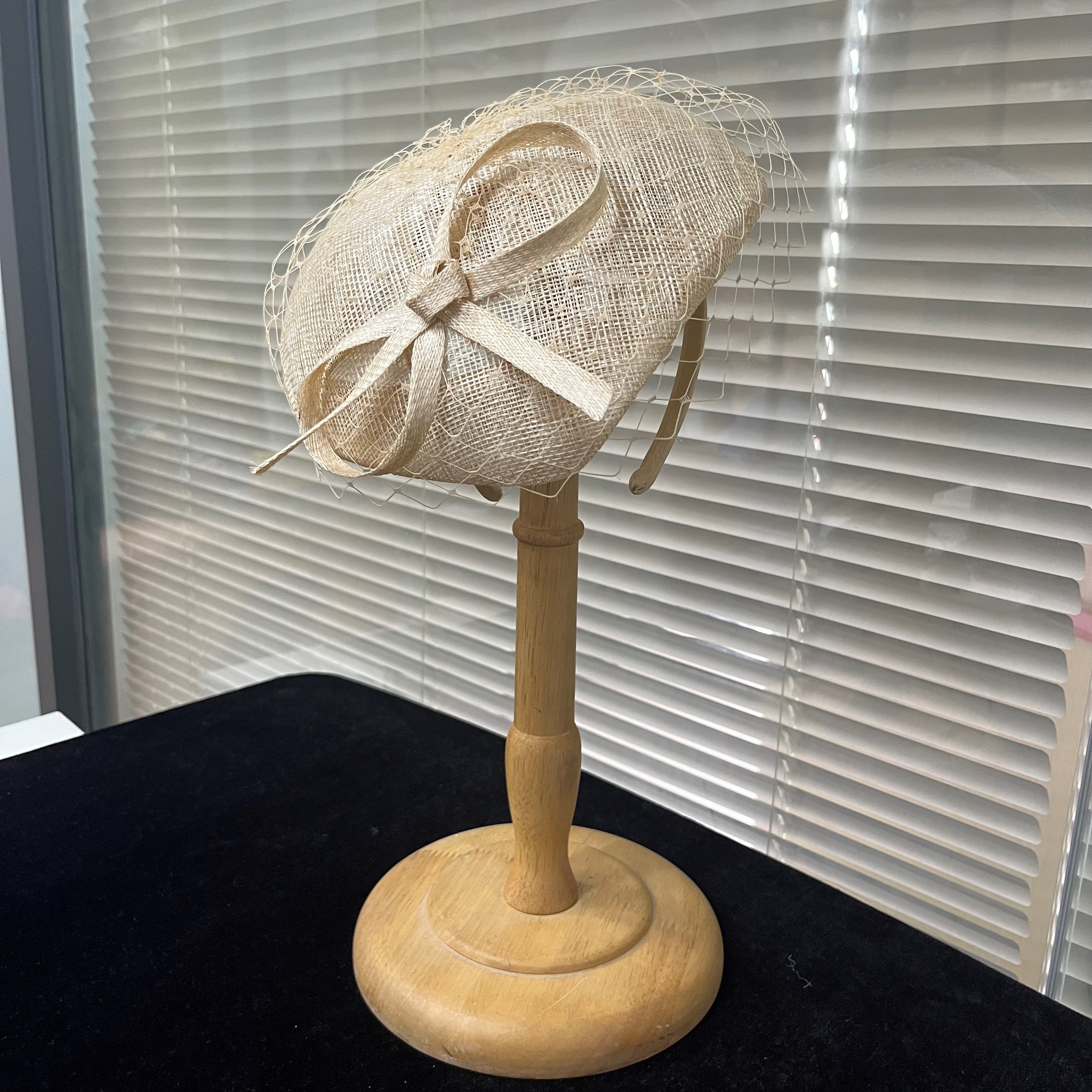 Millinery Supplies Veil and Sinamay Hat Fascinator