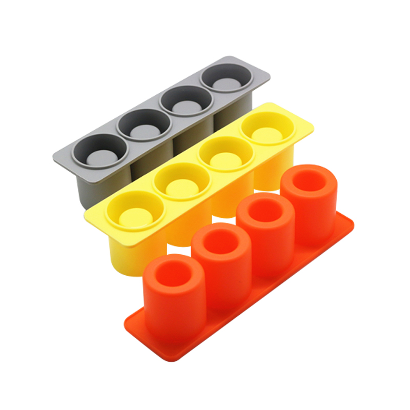 Cute Flower Shaped Food Grade High Quality Silicone Egg Bites Mold With Plastic Cap Silicone Ice Tray