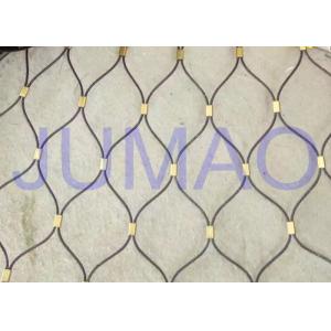 China Thin Fall Protection Architectural Metal Fabric Easy To Install For Partition on sale