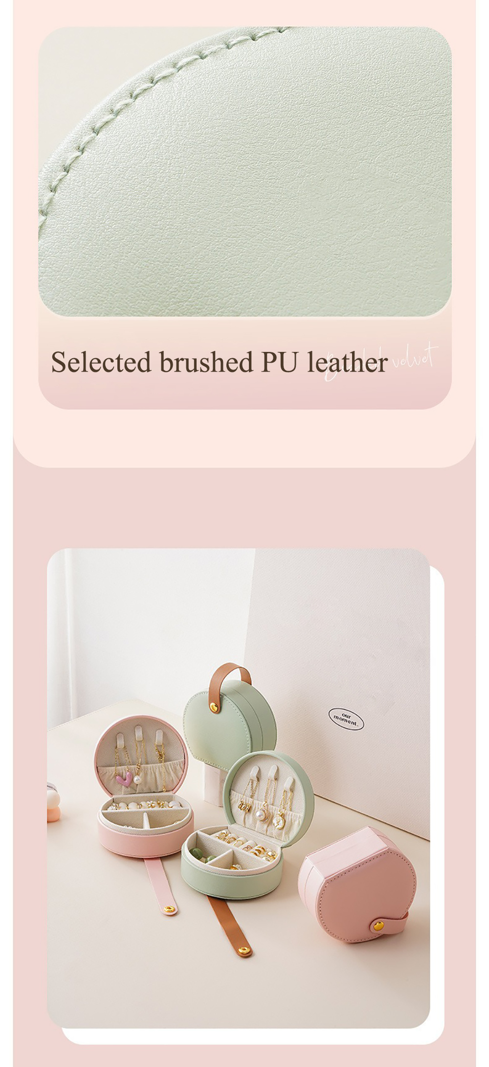 Portable Small Jewelry Box Organizer Fashion Travel Jewelry Organizer For Necklaces