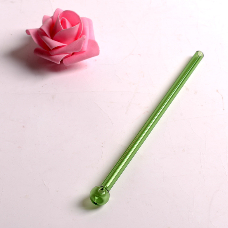 Colorful Glass Drinking Straws Stick Stirrer bar