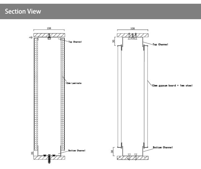 Wholesale price interior aluminum frame channel modular room divider partition system