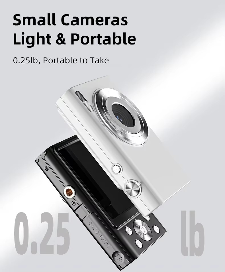 Portable CCD Mini 4K HD Digital Video Camera Camcorder 2.88 Inch For Youtube