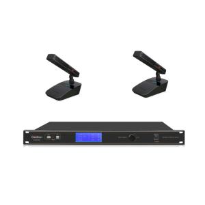 China Microphone Digital Discussion System Dual Channels IR SYNC Configuration on sale