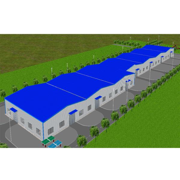 Astm Galvanized Corrugated Metal Roof Pre Engineered Steel Building Structure