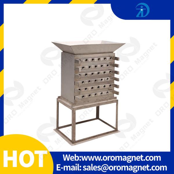 Rare Earth Permanent Magnetic Separator Draw - Out Type Iron Remover With Whole