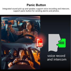 1080P Dual CCTV Camera Dashcam Wireless MDVR Car Black Box With G-Sensor And GPS