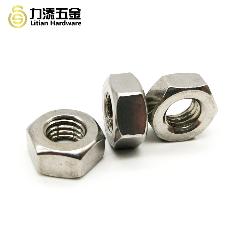 Stainless Steel Metal Hex Nut DIN934 DIN439 M1.6 M2 M3 M4 M6 M8 33mm