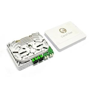  PC ABS Fiber Optic Distribution Box FTTH 4 Core With SC/APC LC/APC Adpaters Manufactures