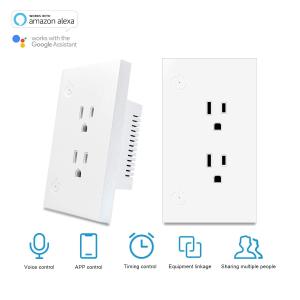 Smart Home In Wall Outlet Socket Outlet Us Standard Compatible With IOS And