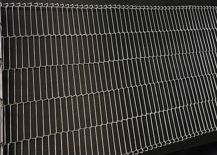 Metal Ladder Chain 316 Stainless Mesh Conveyor Belt Baking And Frying
