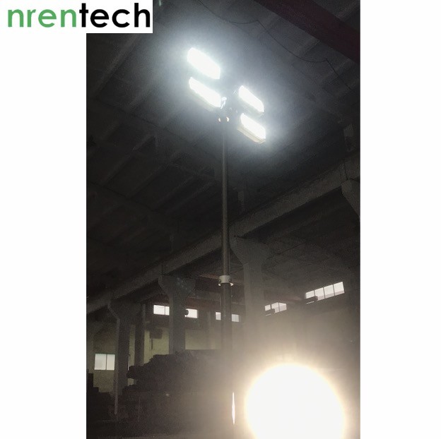 4.2m Pneumatic Telescopic Mast Lighting Tower -4x60W LED-NR-4200-240LED
