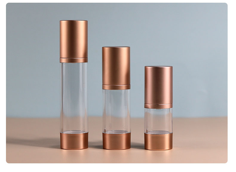 Luxury Airless Cosmetic Bottles Customized Containers For Skin Care Products