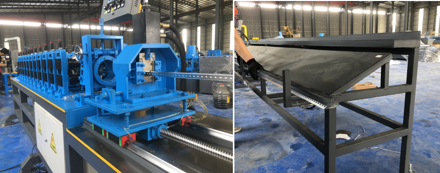 rolling forming machine and receiving table