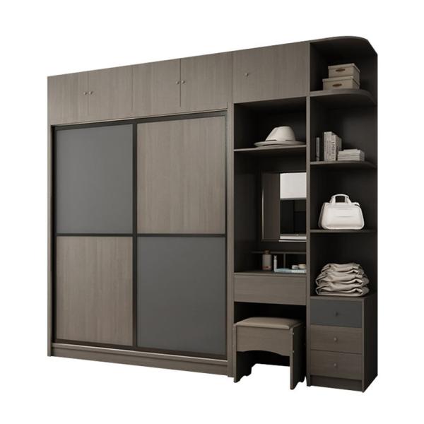 Modern Custom Made Fancy Plywood Bedroom Wardrobe Design For Apartment Specific