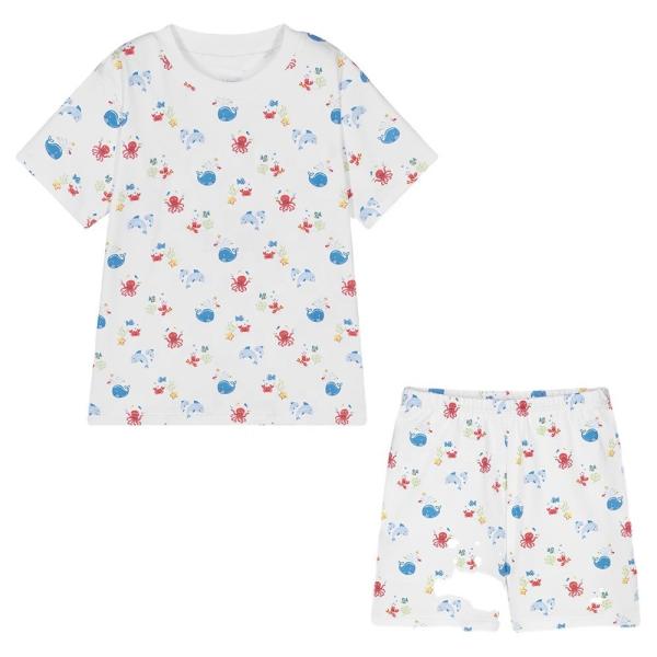 Summer Baby Custom Printed Organic Cotton Toddler Baby Clothing Sets Baby Boys