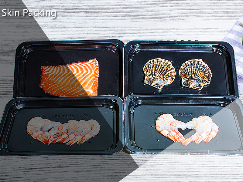 Fresh Fish Seafood Skin Packaging Machine 304 Stainless Steel Material