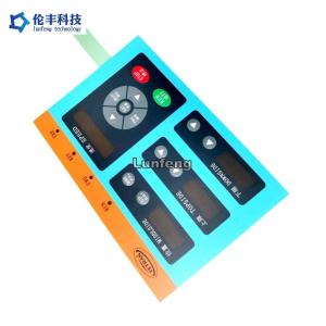 2.54mm Pitch LEDs Membrane Switch Keypad Transparent Black Window