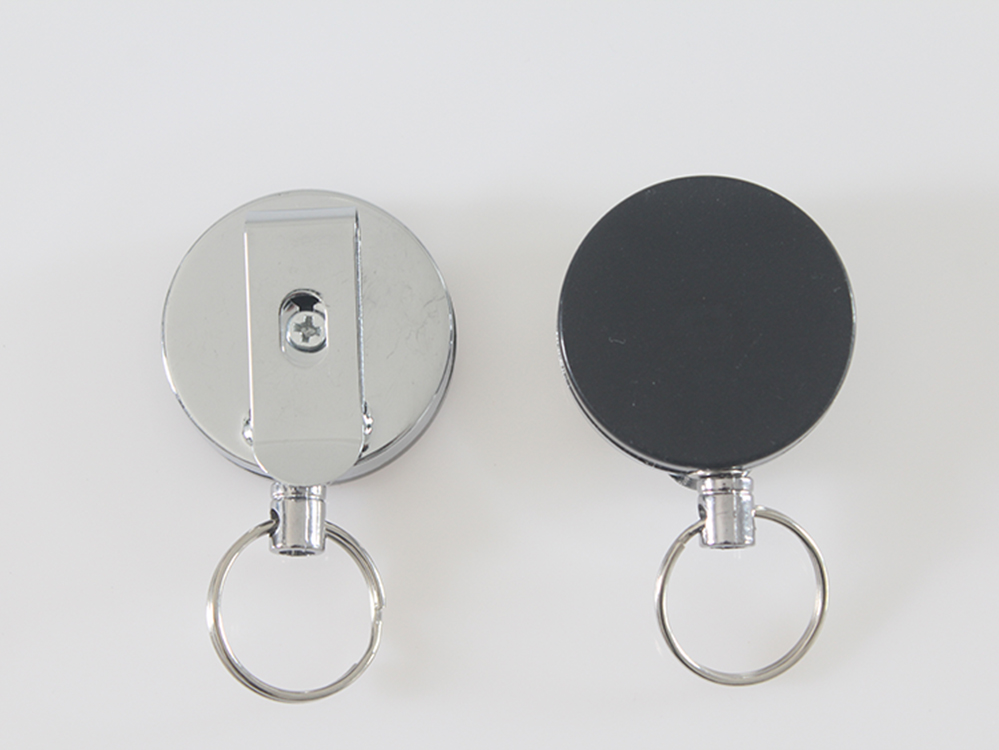 Deyi Custom Logo 40mm Badge Reel with Keychain Badge Clip Retractable Rope for Doctor Nurse Office Staff