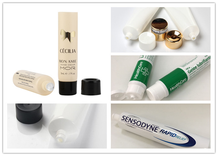 Polyethylene Plastic Cosmetic Tube Head / Soft Laminated Tube Dia 28mm