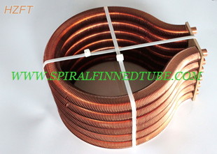 Extruded Copper / Cupronickel Finned Tube Coils For Water Heater Boiler