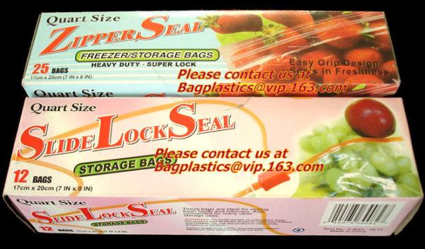 custom food packaging plastic Zip lockk bag, zipper bag, clear zip lock bag
