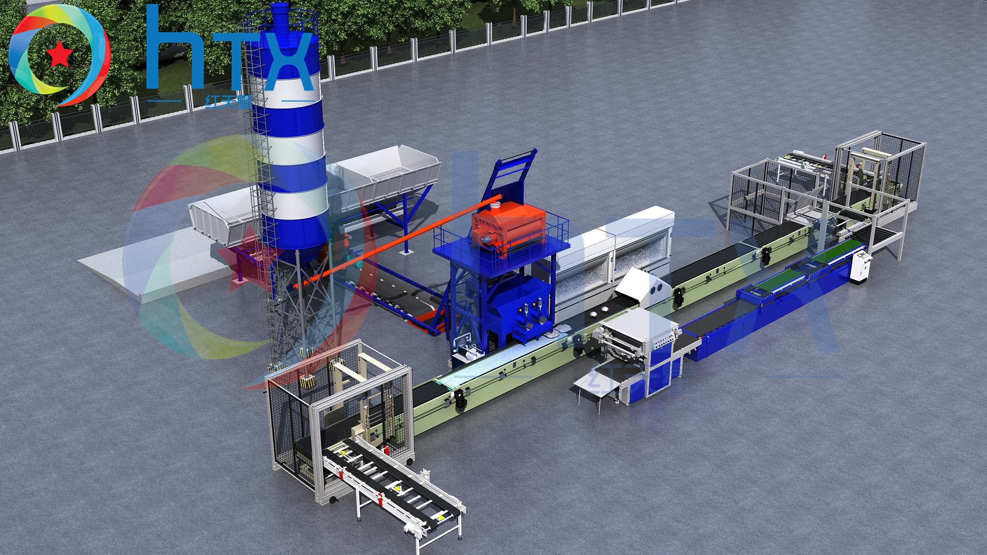 Fast Powerful Concrete Paving Artificial Stone Doser Machine With Demoulding