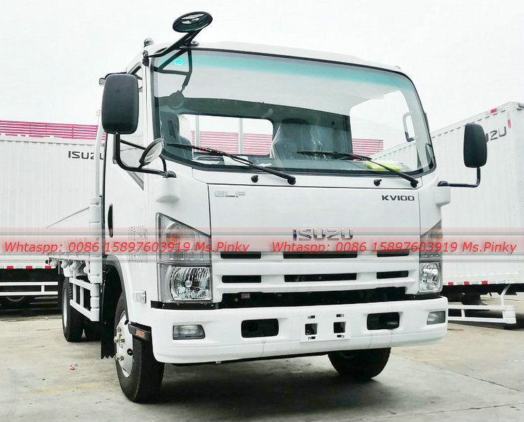 ISUZU KV100 5Tons Small Cargo Trucks 120HP Light Lorry Flatbed Truck Cheaper Price for Sales