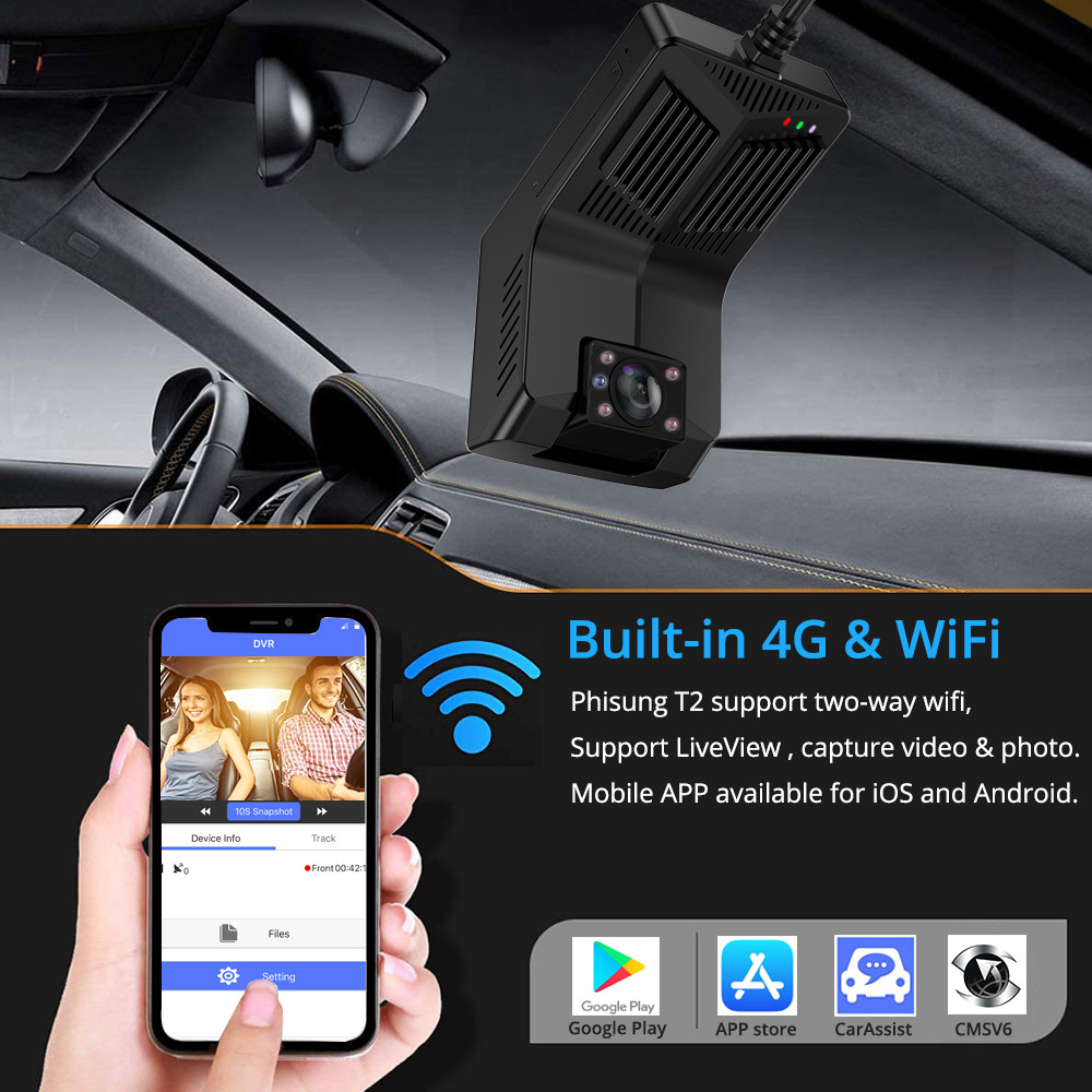DMS Fleet Management Hd Rear View Mirror Recorder Car DVR System