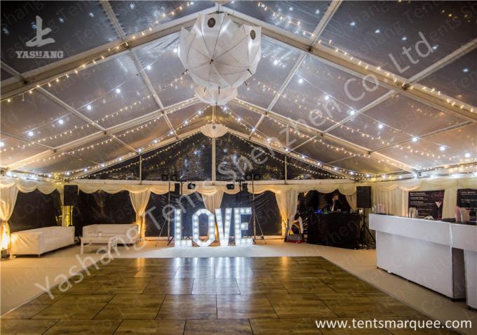 Different Clear Top Cover Outside Aluminum Luxury Wedding Tents